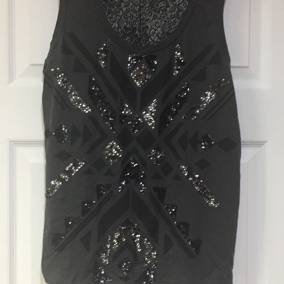 Express sequin top size large - Picture 3 of 7
